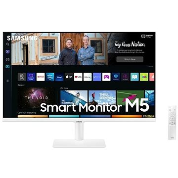 32" Samsung Smart Monitor M5 Bílá (LS32BM501EUXEN)