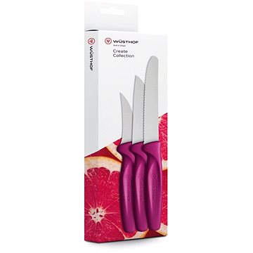 Wüsthof Nože na zeleninu, sada 3ks, růžová (1065370201)