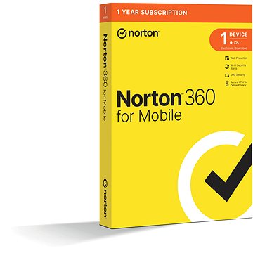 Norton 360 Mobile, 1 uživatel, 1 zařízení, 12 měsíců (elektronická licence) (21426893)