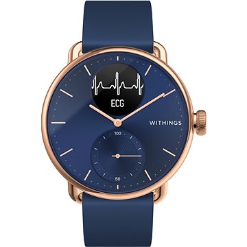 Withings Scanwatch 38mm - Rose Gold Blue (HWA09-model 6-All-Int)