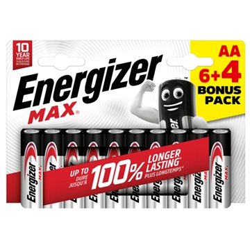 Energizer MAX AA 6+4 zdarma (EU015)