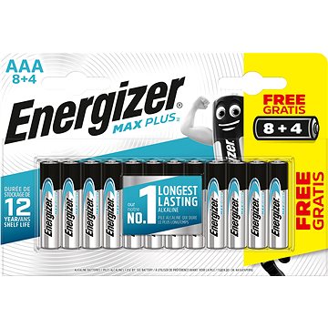 Energizer MAX Plus AAA 8 + 4 ks zdarma (EM010)