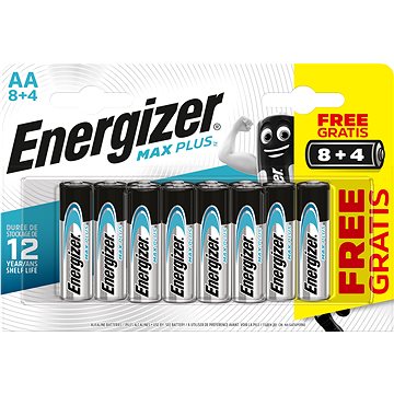Energizer MAX Plus AA 8 + 4 ks zdarma (EM011)