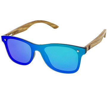 VeyRey Dřevěné sluneční brýle Nerd Stove zelená skla (54783)