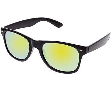 VeyRey Sluneční brýle Nerd černé zrcadlové žlutá skla (74129)