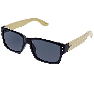 VeyRey Dřevěné sluneční brýle hranaté Fig černé (74155)