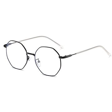 VeyRey Brýle na modré světlo oválné Ralf černé (74071)