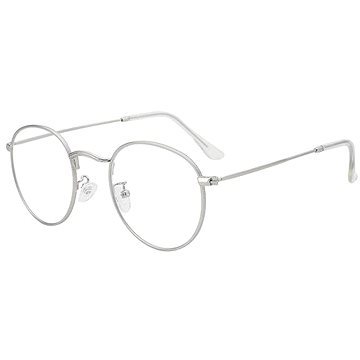 VeyRey Brýle blokující modré světlo oválné Dilton stříbrné (69944)