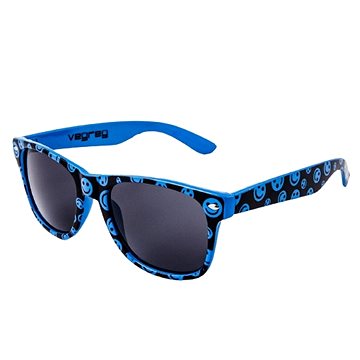 OEM Sluneční brýle Nerd smajlík modré (74447)