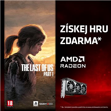 pro VGA AMD Radeon, pro získání hry The Last of Us Part I , nutno uplatnit do 24.6.2023 (AMD-RadeonLoU-E)
