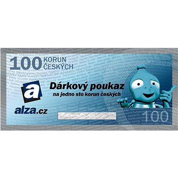 Dárkový poukaz Alza.cz na nákup zboží v hodnotě 100 Kč