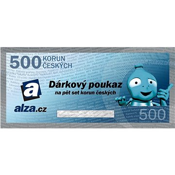 Elektronický dárkový poukaz Alza.cz na nákup zboží v hodnotě 500 Kč