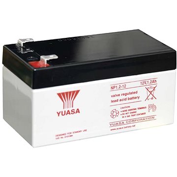 YUASA 12V 1.2Ah bezúdržbová olověná baterie NP1.2-12 (NP1.2-12)