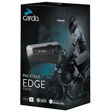 Cardo PackTalk Edge Duo interkom na motocykl pro 2 osoby (CAR PT200101)