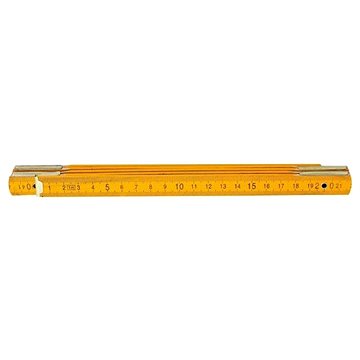 Metr skládací dřevěný, žlutý, 1 m (113111)
