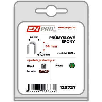 Spony PROFI, 502/14 mm, oblé, 700 ks, ENPRO (123727)