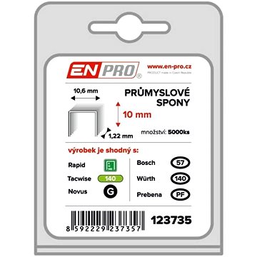 Spony PROFI, 345/10 mm, 5000 ks, ENPRO (123735)