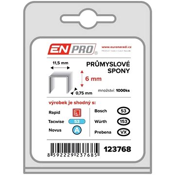 Spony PROFI, 530/06 mm, 1000 ks, ENPRO (123768)