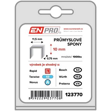 Spony PROFI, 530/10 mm, 1000 ks, ENPRO (123770)