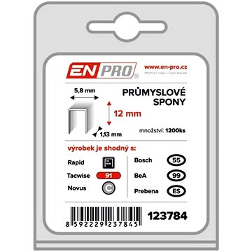 Spony PROFI, 343/12 mm, 1200 ks, ENPRO (123784)