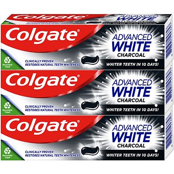 COLGATE Advanced White Charcoal 3× 75 ml (8590232000760)