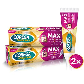 COREGA Max upevnění + komfort 2× 40 g (8596149005775)