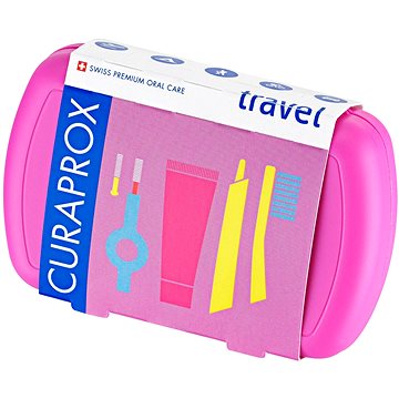 CURAPROX Travel set, růžový (7612412429886)