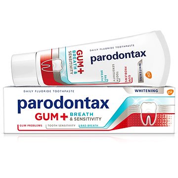 PARODONTAX Whitening pro dásně + dech & citlivé zuby 75 ml (5054563120434)