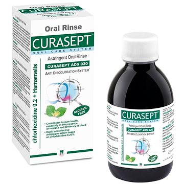 CURASEPT ADS Astringent 0,2%CHX s hamamelis 200 ml (8056746070342)