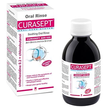 CURASEPT ADS Soothing 0,2%CHX s chlorbutanolem 200 ml (8056746070175)