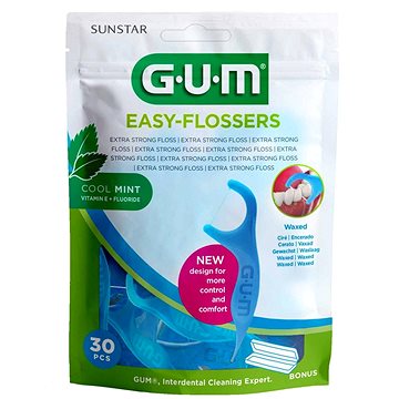 GUM Easy Flosser Cool Mint 30 ks (7630019903783)