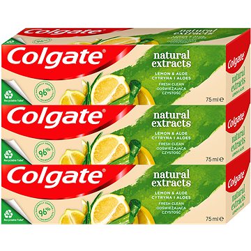 COLGATE Naturals Lemon & Aloe 3x 75 ml (8590232001095)