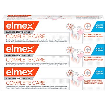 ELMEX Caries Protection Plus Complete Care 3x 75 ml (8590232001132)
