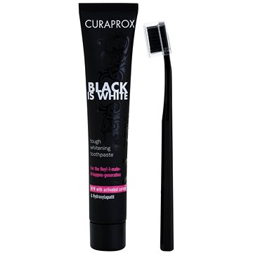 CURAPROX Black Is White Light Pack + 10 ml Black Is White pasta (7612412424614)