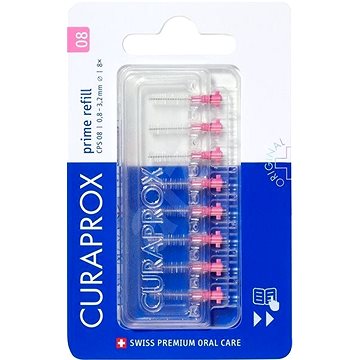 CURAPROX CPS 08 Prime Refill růžový 0,8 mm, 8 ks (7612412427479)