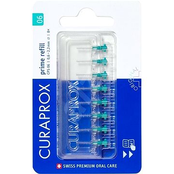 CURAPROX CPS 06 Prime Refill tyrkysový 0,6 mm, 8 ks (7612412427356)