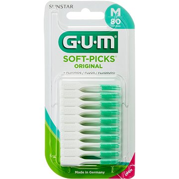 GUM Soft-Picks Regular masážní s fluoridy, ISO 1, 80 ks (070942304559)
