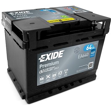 EXIDE Premium 64Ah, 12V, EA640 (EA640)