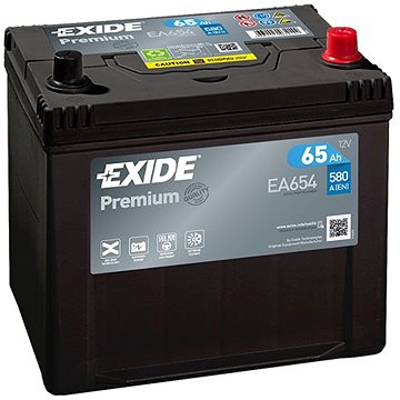 EXIDE Premium 65Ah, 12V, EA654 (EA654)