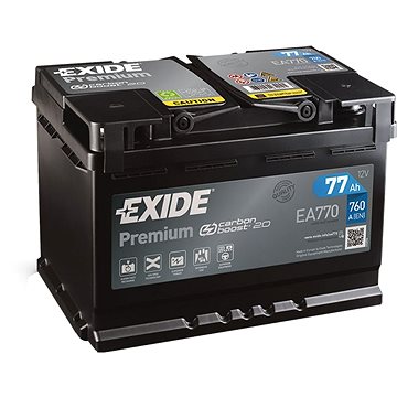 EXIDE Premium 77Ah, 12V, EA770 (EA770)