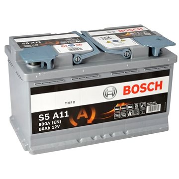 BOSCH S5A 110, 80Ah, 12V, AGM (0 092 S5A 110) (S5A 110)
