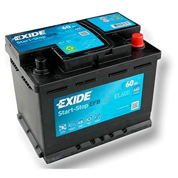 EXIDE START-STOP EFB 60Ah, 12V, EL600 (EL600)