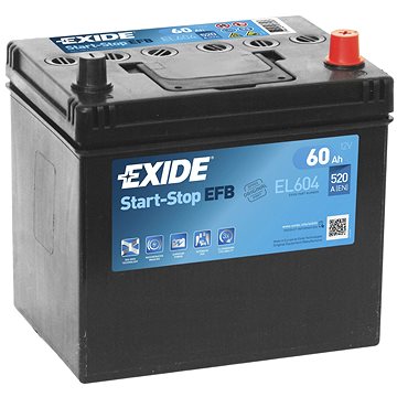 EXIDE START-STOP EFB 60Ah, 12V, EL604 (EL604)