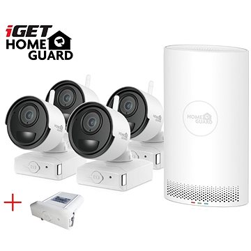 iGET HOMEGUARD HGNVK68004 + 4x kamera FHD 1080p, 6 kanálů NVR (HGNVK68004)