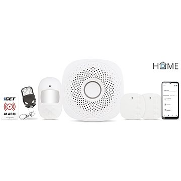iGET HOME Alarm X1 - inteligentní zabezpečovací systém Wi-Fi, aplikace iGET HOME, set (X1)