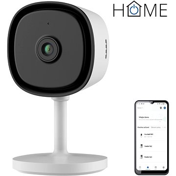 iGET HOME Camera CS1 White - vnitřní IP FullHD kamera s detekcí pohybu a zvuku a nočním viděním, apl (CS1 White)