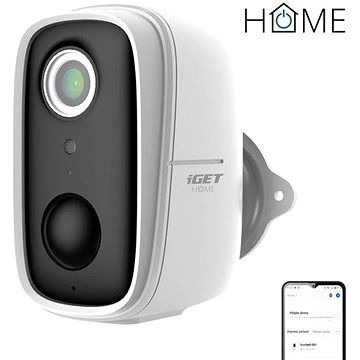 iGET HOME Camera CS9 Battery - bateriová IP FullHD kamera s detekcí pohybu a nočním viděním, 2x držá (CS9 Battery)