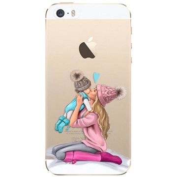 iSaprio Kissing Mom - Blond and Boy pro iPhone 5/5S/SE (kmbloboy-TPU2_i5)