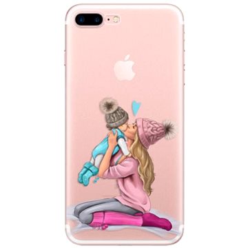 iSaprio Kissing Mom - Blond and Boy pro iPhone 7 Plus / 8 Plus (kmbloboy-TPU2-i7p)
