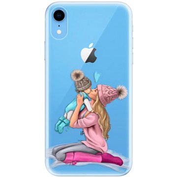 iSaprio Kissing Mom - Blond and Boy pro iPhone Xr (kmbloboy-TPU2-iXR)